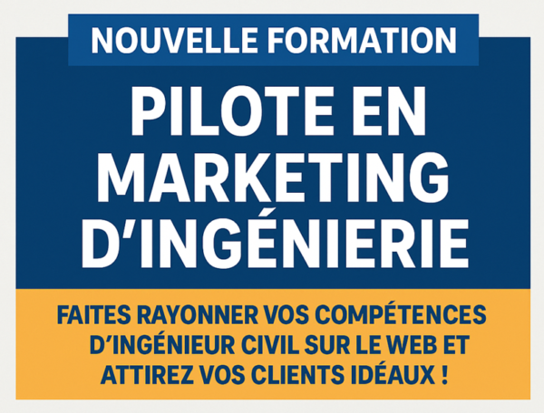 Formation Pilote en Marketing d’ingénierie